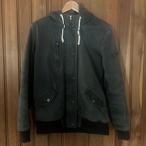 Roxy Canvas Sherpa Bomber Jacket